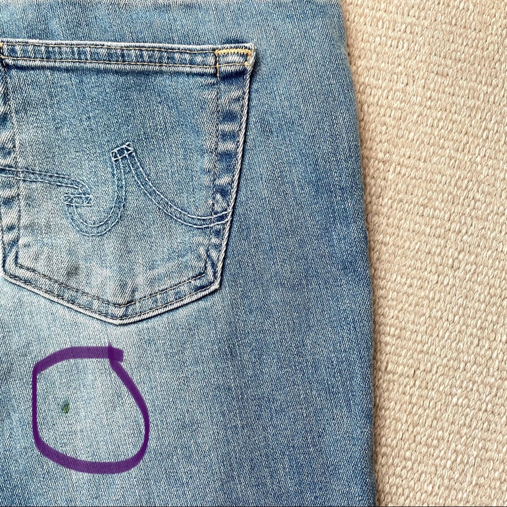 AG-ED mid rise size 26 washed skinny blue jeans - Picture 6 of 6